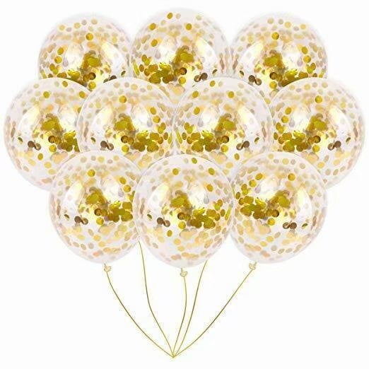 10pcs Confetti Latex Round Balloon Wedding Decoration Birthday Party